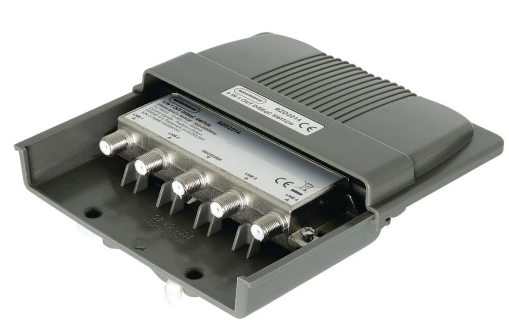 2x DiSEqC Schalter 4x1 - Satelliten Signal Splitter Mit 20dB Isolierung