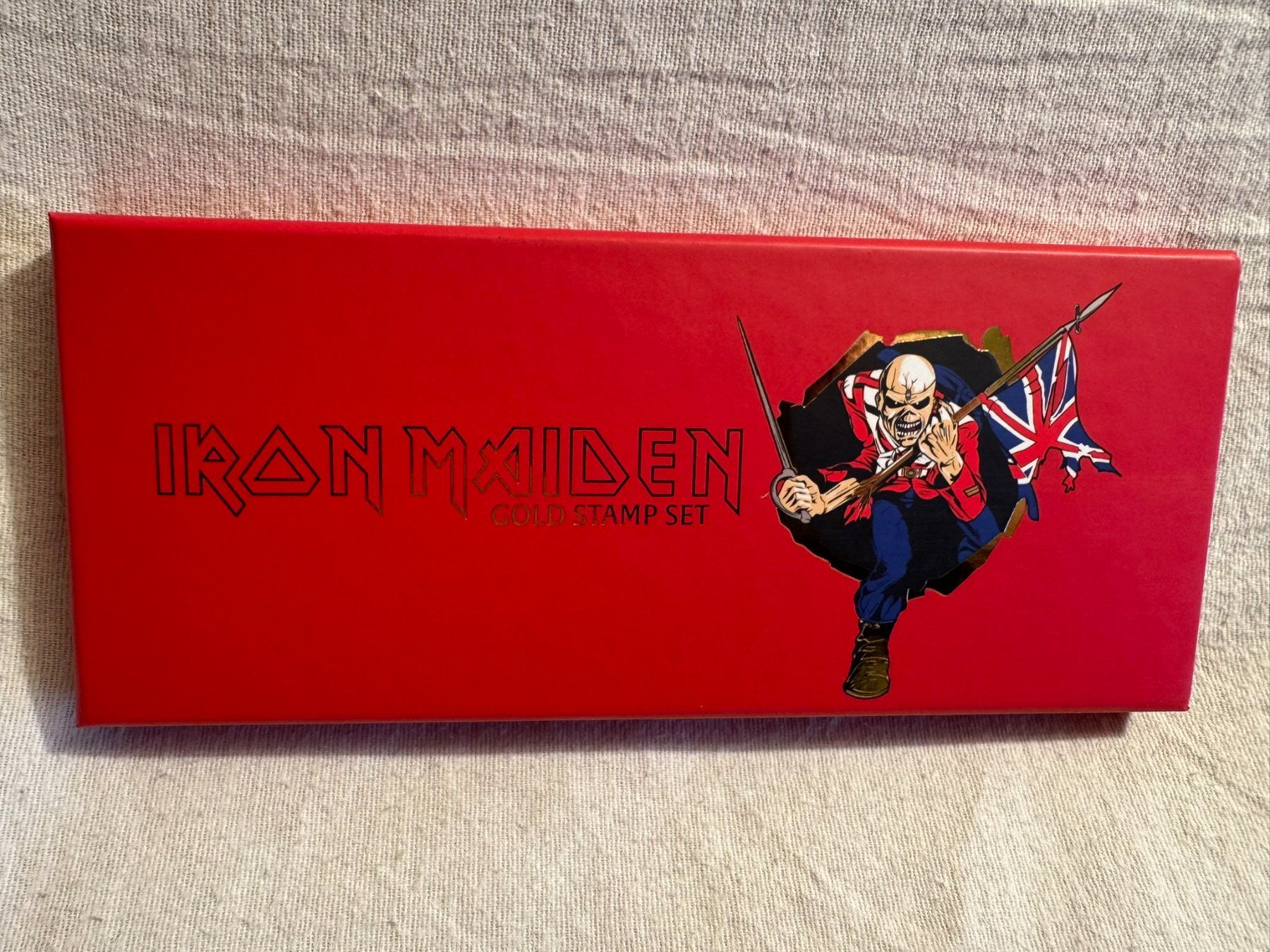 Iron Maiden - Gold Briefmarken-Set - Limited Edition - Rar (Neu (gemäss ...