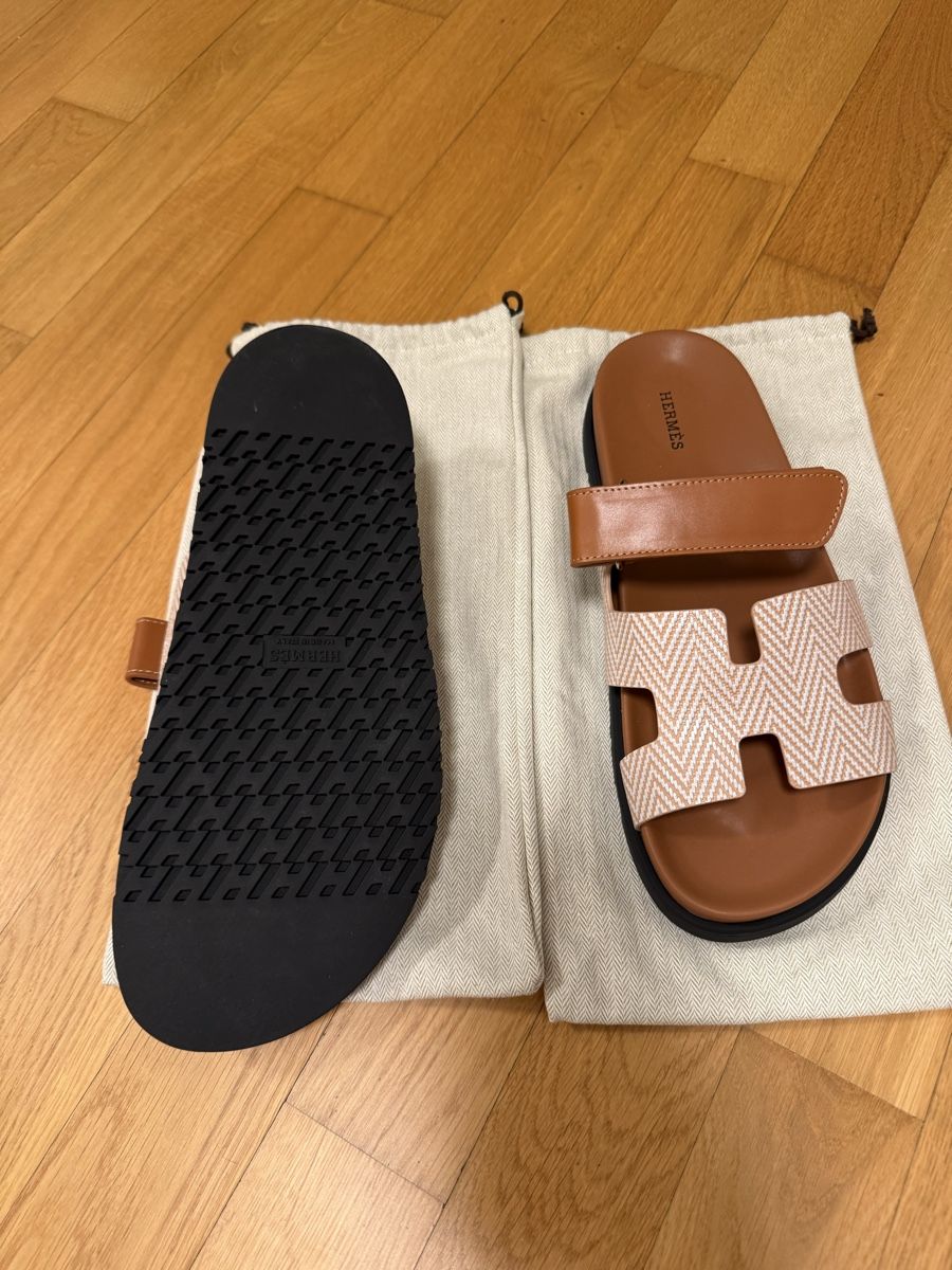 Hermès Herrenschuhe: Hermes Chypre Sandalen Leder – Neu und originalverpackt aus Tann von DicianniLe 3