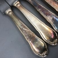 8 Vorspeisemesser versilbert Wellner