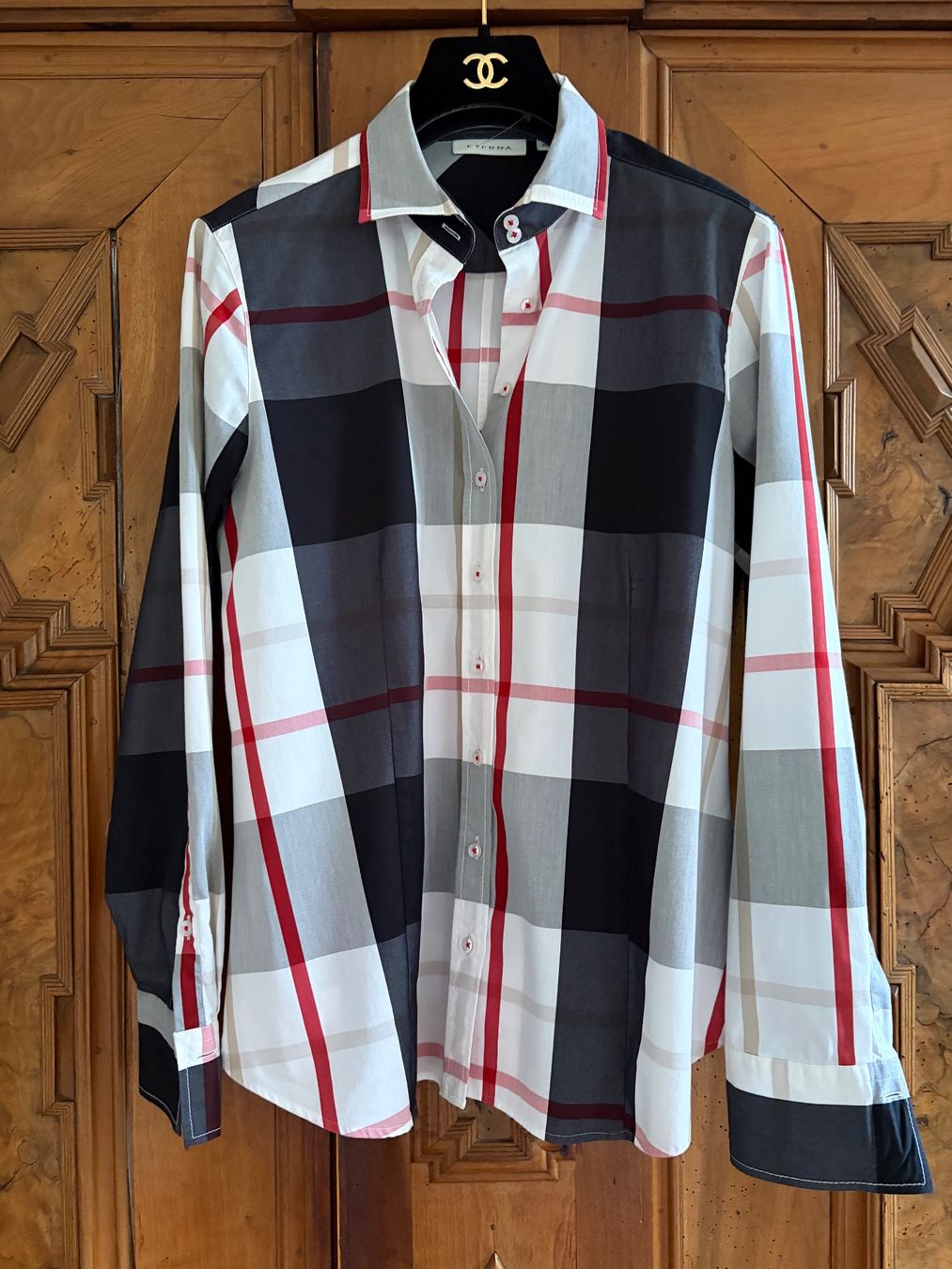Eterna Camicette: ETERNA  Bluse  Größe 40 im Burberry-Stil  NEU – Nuovo (secondo la descrizione) da Interlaken venduto da Bona55 4