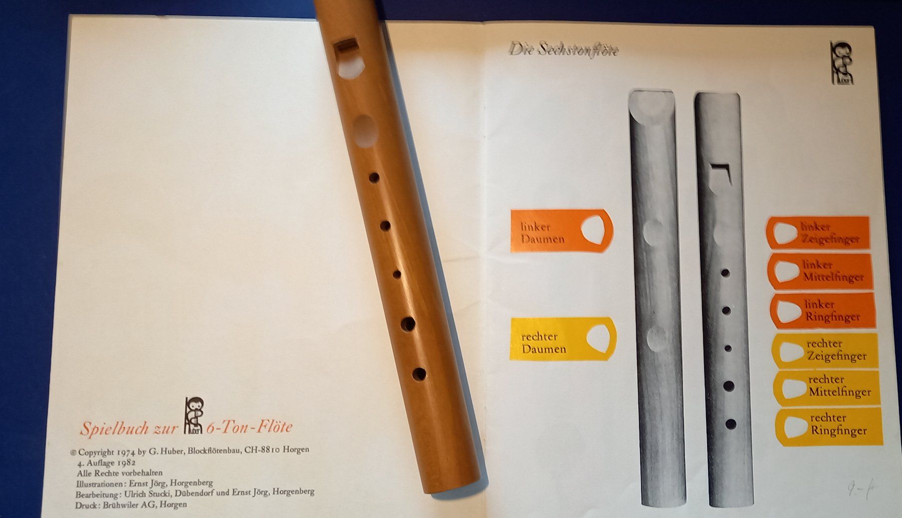 Musikinstrumente: Kinder-Sechstonflöte ca 23 cm / 1 – Gebraucht aus Oberembrach von peeeg