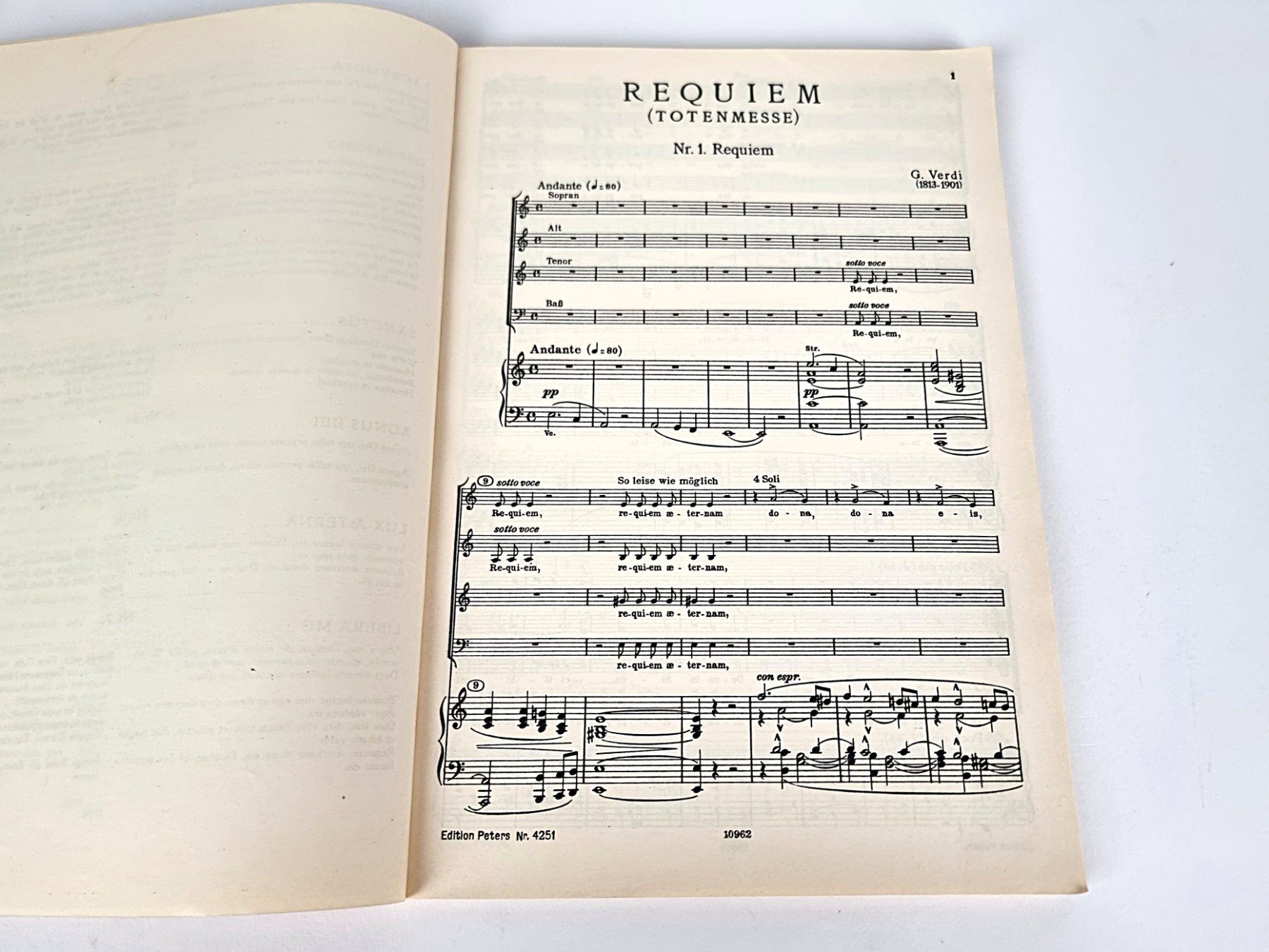 Libri: Notenbuch " Verdi Requiem" – Usato da Urtenen-Schönbühl venduto da Restwert_Schoenbuehl 3
