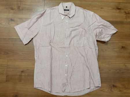 Abrams Herrenhemd Rot Kariert Kurzarm Gr.41