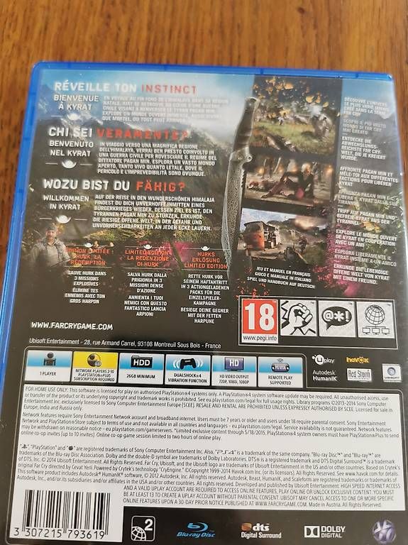 Giochi: PS4 FARCRY 4 Limited Edition – Usato da Lenzburg venduto da Speedi05 1
