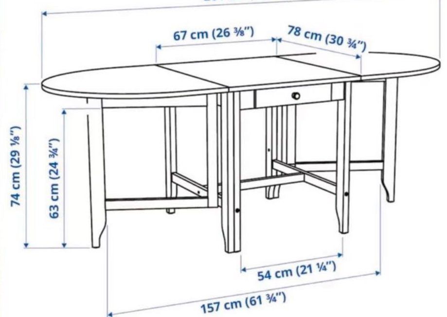 Ikea Tavoli: Ikea "Gamleby" Klapptisch mit Schublade – Usato da Zürich venduto da ram_59n8 9