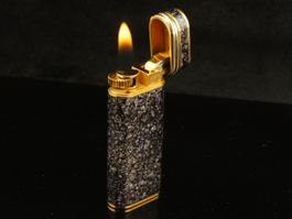 Cartier Feuerzeug vergoldet Laque de Chine neu Garantie!