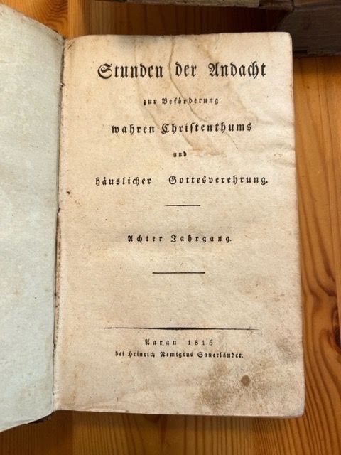 Libri: Stunde der Andacht 1816 – Usato da Degersheim venduto da Rrimi 3