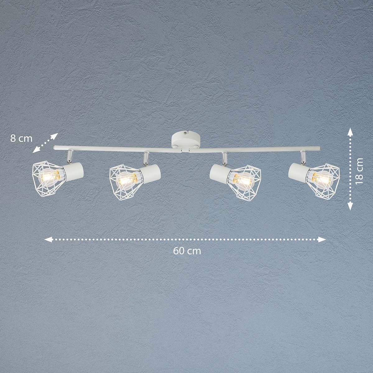Lampadari & plafoniere: Deckenleuchte, Weiss, 60 cm x 8 cm – Nuovo (secondo la descrizione) da Kreuzlingen venduto da Smart-Light 2