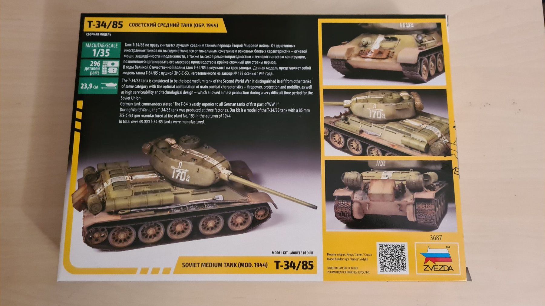 Modellbausätze & Standmodelle: 1:35 T-34/85 - Zvezda 3687 – Neu und originalverpackt aus Bassersdorf von  2