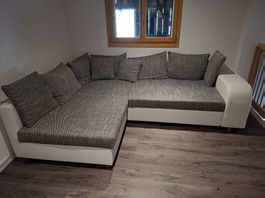 Sofa weiss zu verkaufen, gebraucht