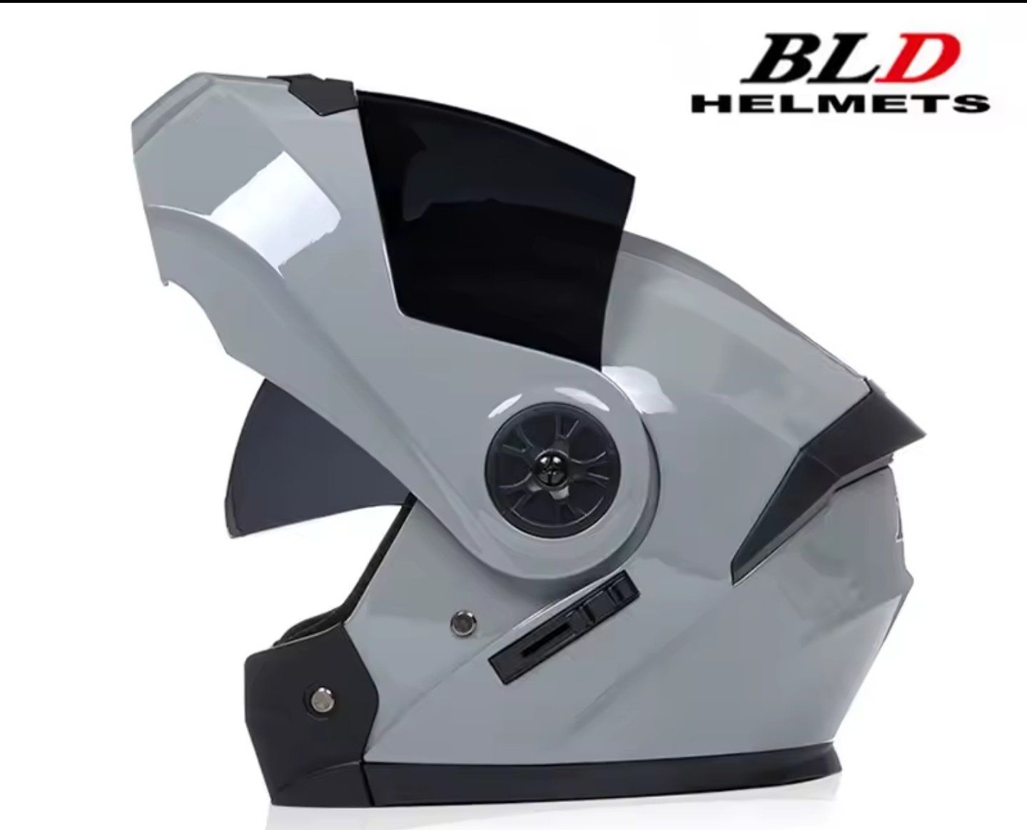Caschi & visiere: Motorrad Klapphelm BLD Doppelvisier Helm Grau Silber Maximal – Nuovo e nell'imballaggio originale da Suhr venduto da ChronixChronometer