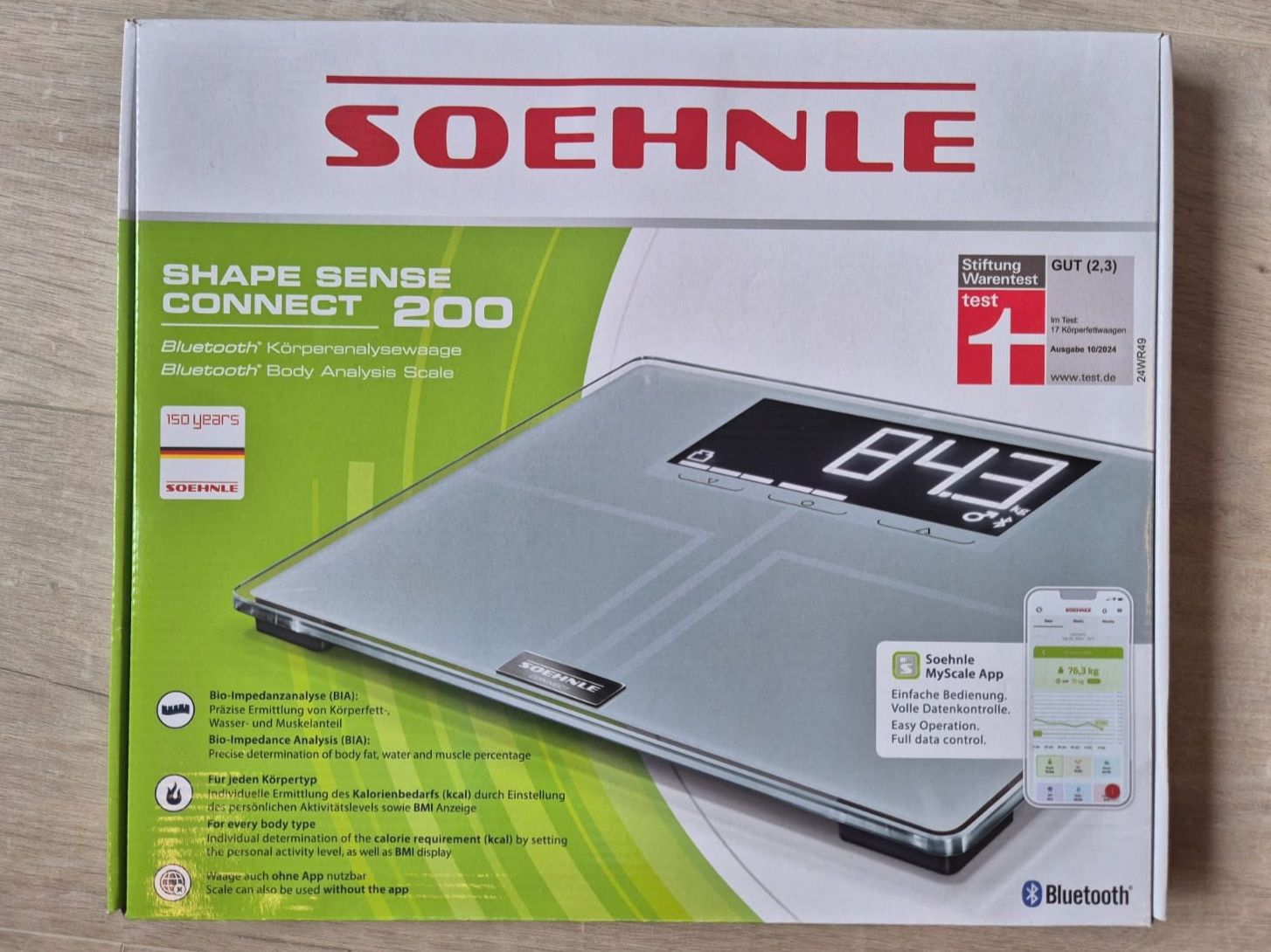 Bilance pesapersone: Soehnle Shape Sense Connect 200 mit Bluetooth® – Nuovo e nell'imballaggio originale da Zürich venduto da Leontin 2