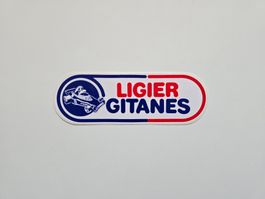 Alter Ligier Gitanes Formel 1 Sticker / Aufkleber
