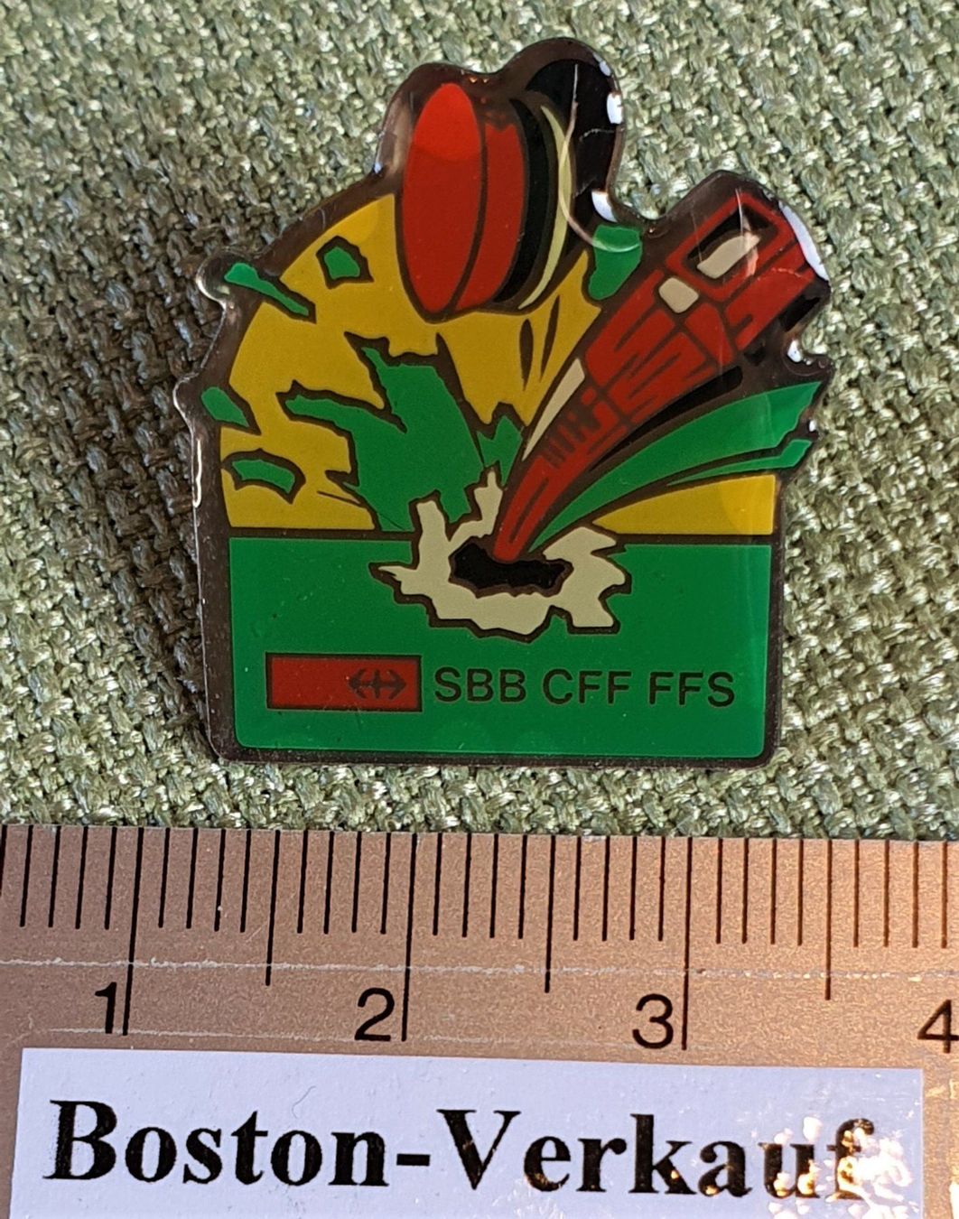 Pins: B263 - Pin SBB CFF FFS Zug Hut Schweiz – Gebraucht aus Reinach BL von Boston-Verkauf 2