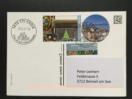 2017 Ganzsachenkarte TdBM Sainte Croix mit ZN W113 Musikdose