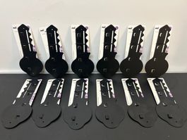 Neu Restposten Schlüssel Haken Schlüsselbrett Eisen (12x)