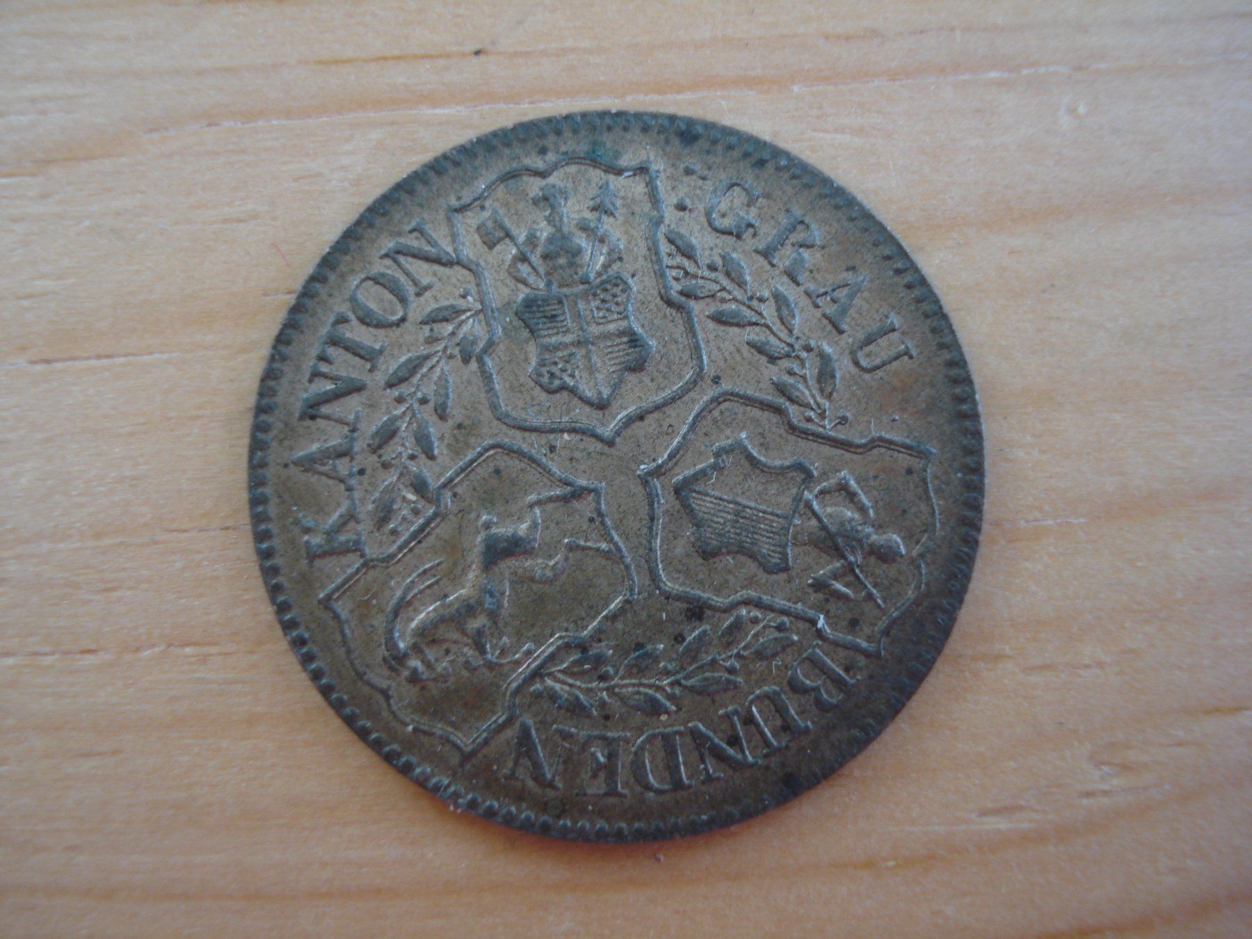 Tutti le monete: (D) Graubünden 1 Batz 1842  VZ+ – Usato da Erlach venduto da Net-Coins