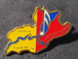 W508 - Pin Genf Geneve Echo de la Frontiere  Zoll