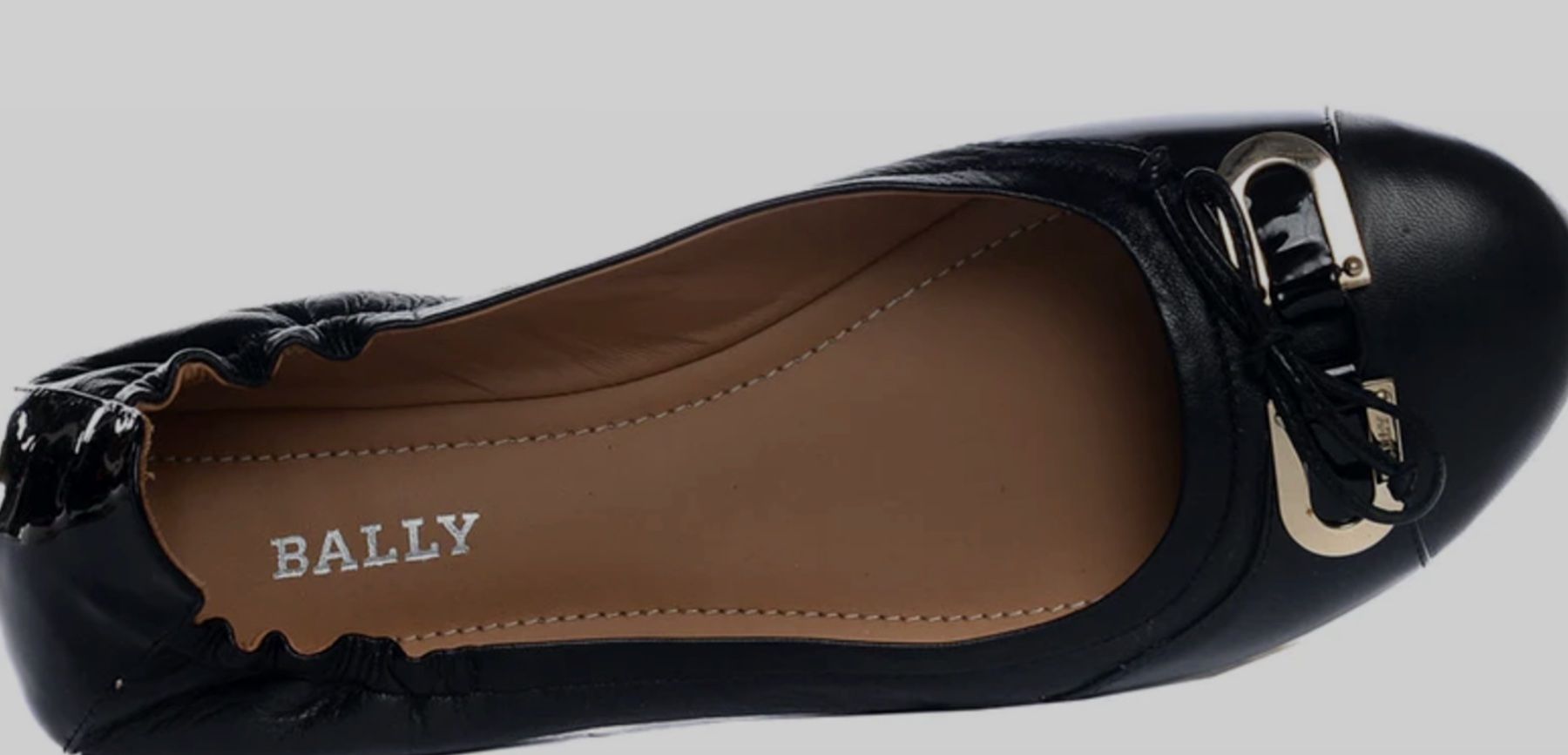 Bally Damenschuhe: BALLY Ballerinas "Bacin" Slipper lSchwarz Lackleder 35,5 – Neu und originalverpackt aus Volketswil von praxis12 3