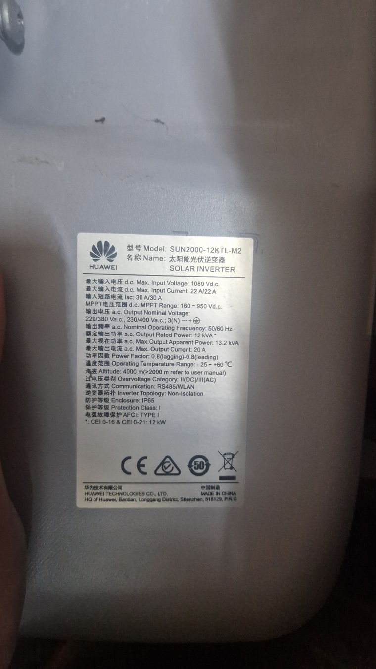 Huawei Inverter: Huawei SUN2000-12KTL-M2 Wechselrichter – Usato da Remetschwil venduto da Sotos13 1