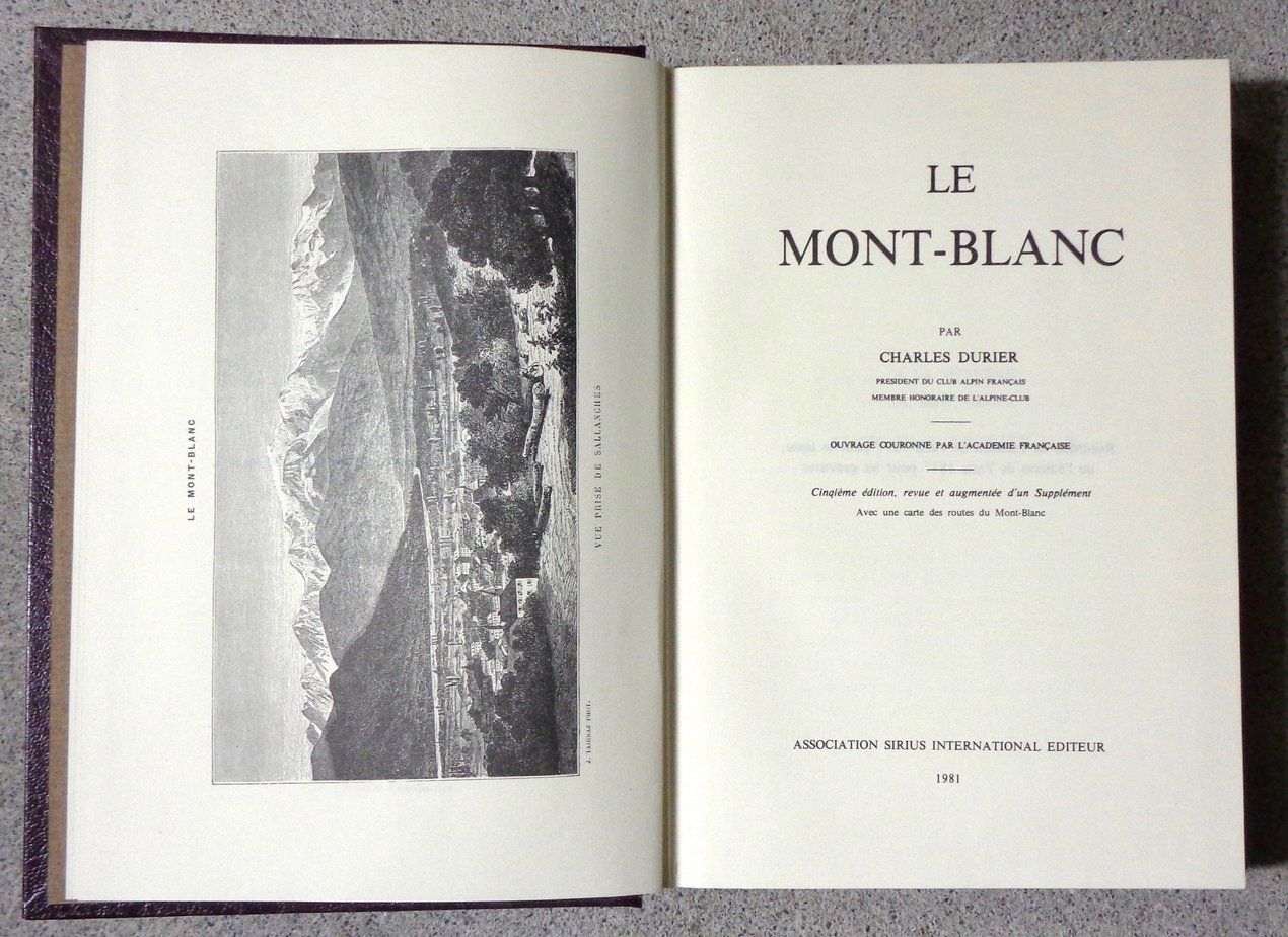 Libri: Charles Durier -  Le Mont-Blanc – Usato da Le Locle venduto da LibrairieLaBergerie 1