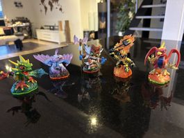 Skylanders Figuren 5 Stk. SET 4 Spezial Ignitor Gold Camo