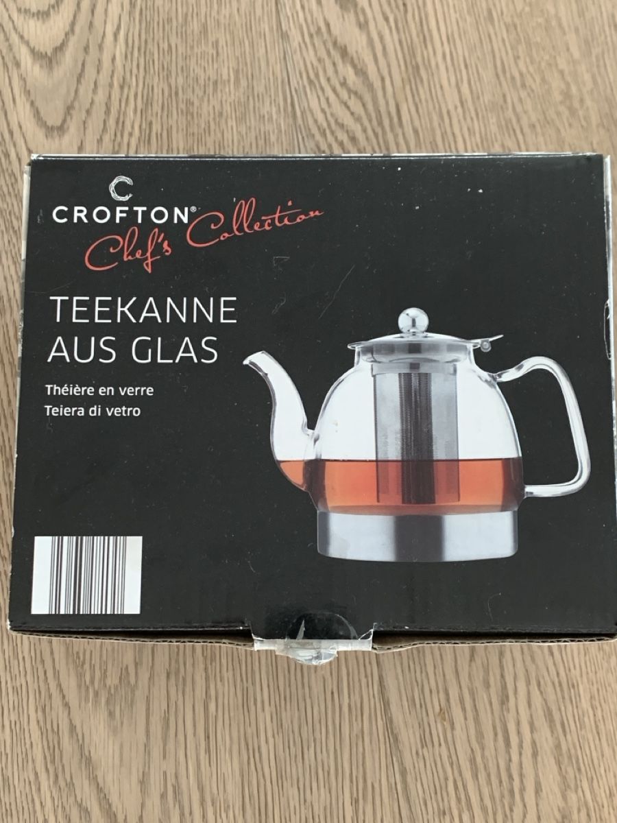 Teiere: Crofton Teapot Glass with Infuser Chef's Collection New – Usato da Immensee venduto da vgitter