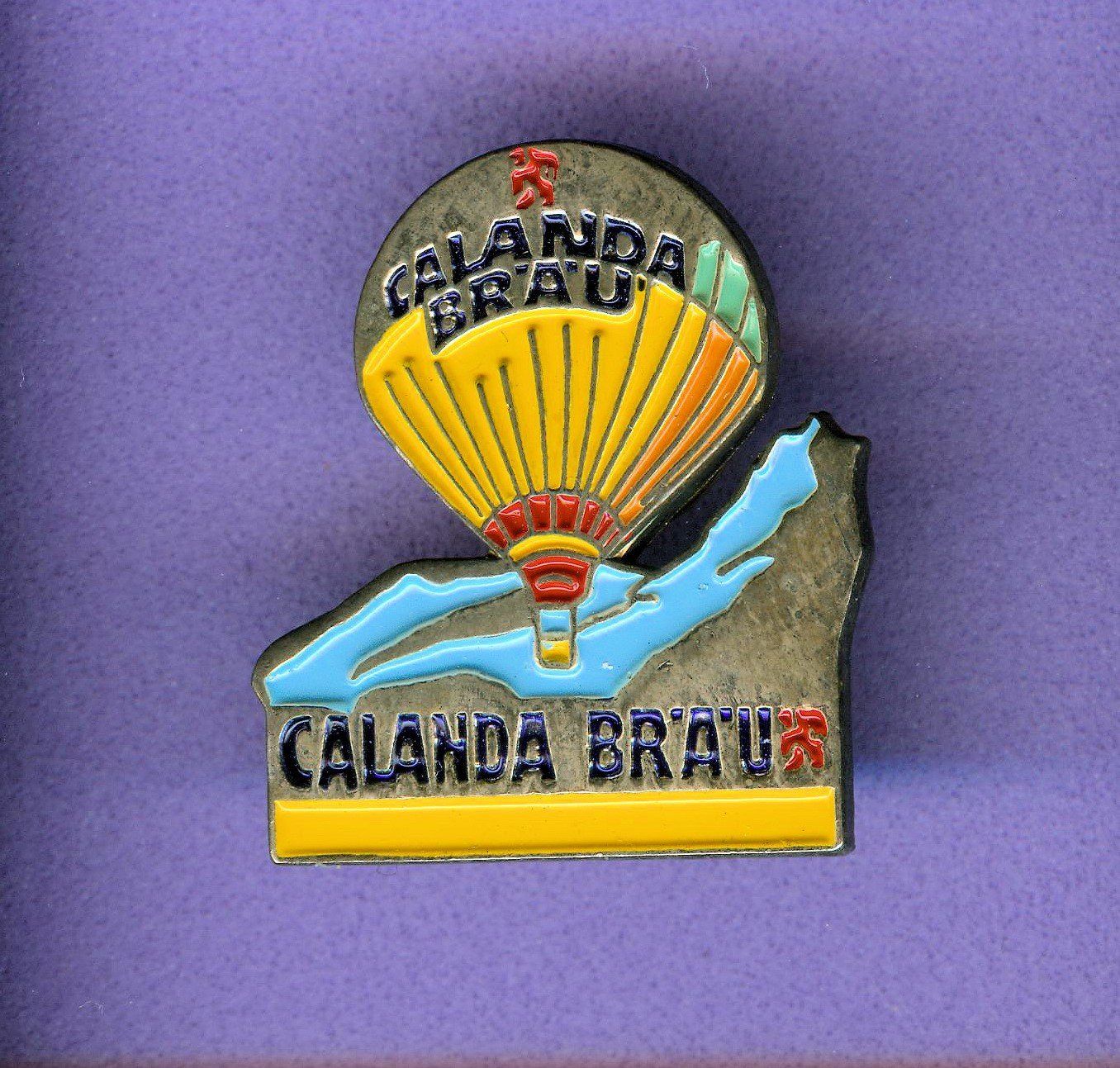 Placchette & Badge: Heissluftballon   CALANDA  BRÄU – Usato da Winterthur venduto da Sammleroase
