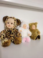 Suesse Tierbaby-Puppen, 3 Stk. Rarität, Sammlerpuppen!