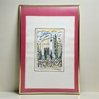 Guy DAVID (1911-1980) - dessin à l'aquarelle et feutre noir