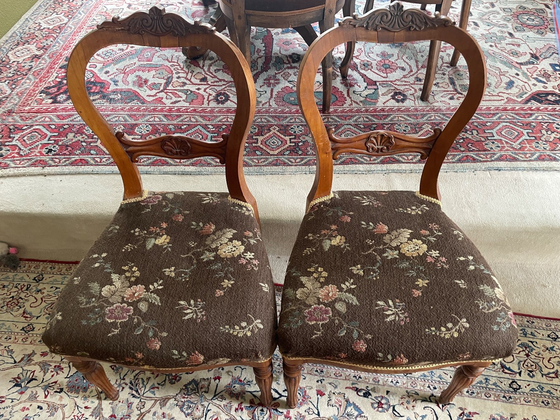 Chaises: 2 Antike Stühle Biedermeier – D'occasion à Volketswil par rubin74