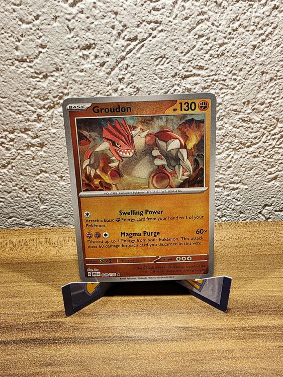 Groudon 049/131 – Poké Ball Reverse – Myboost X Écarlate/Violet 8.5 – Coffret De 10 Cartes Pokémon Françaises