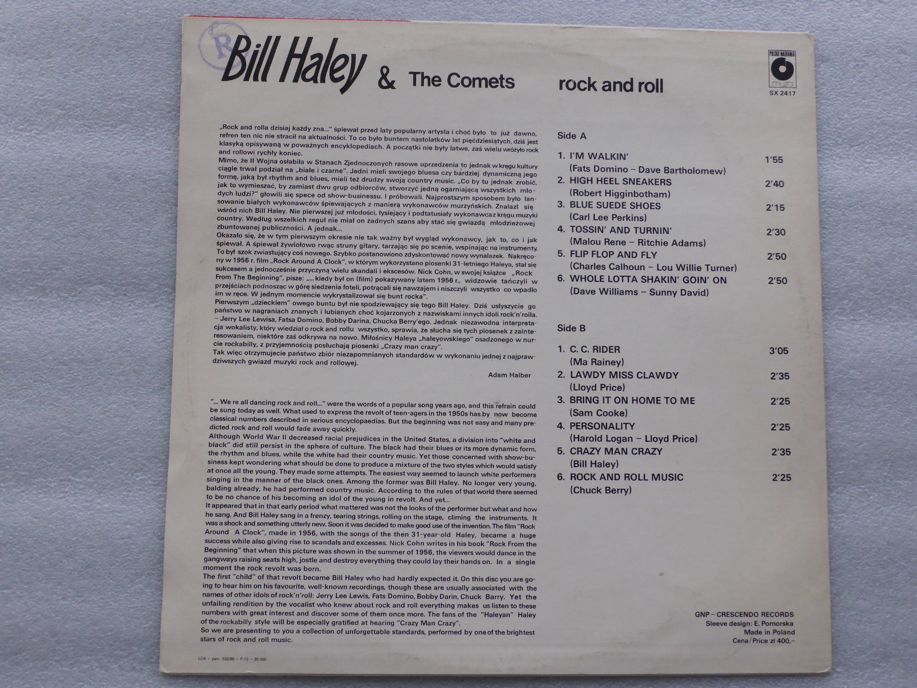 Schallplatten: VINYL  LP  BILL HALEY & THE COMETS – Gebraucht aus Küssnacht am Rigi von Sunnestrahl 3