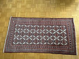 Perser Belutsch Teppich, Handgeknüpft, 200x105 cm, Top Zu...