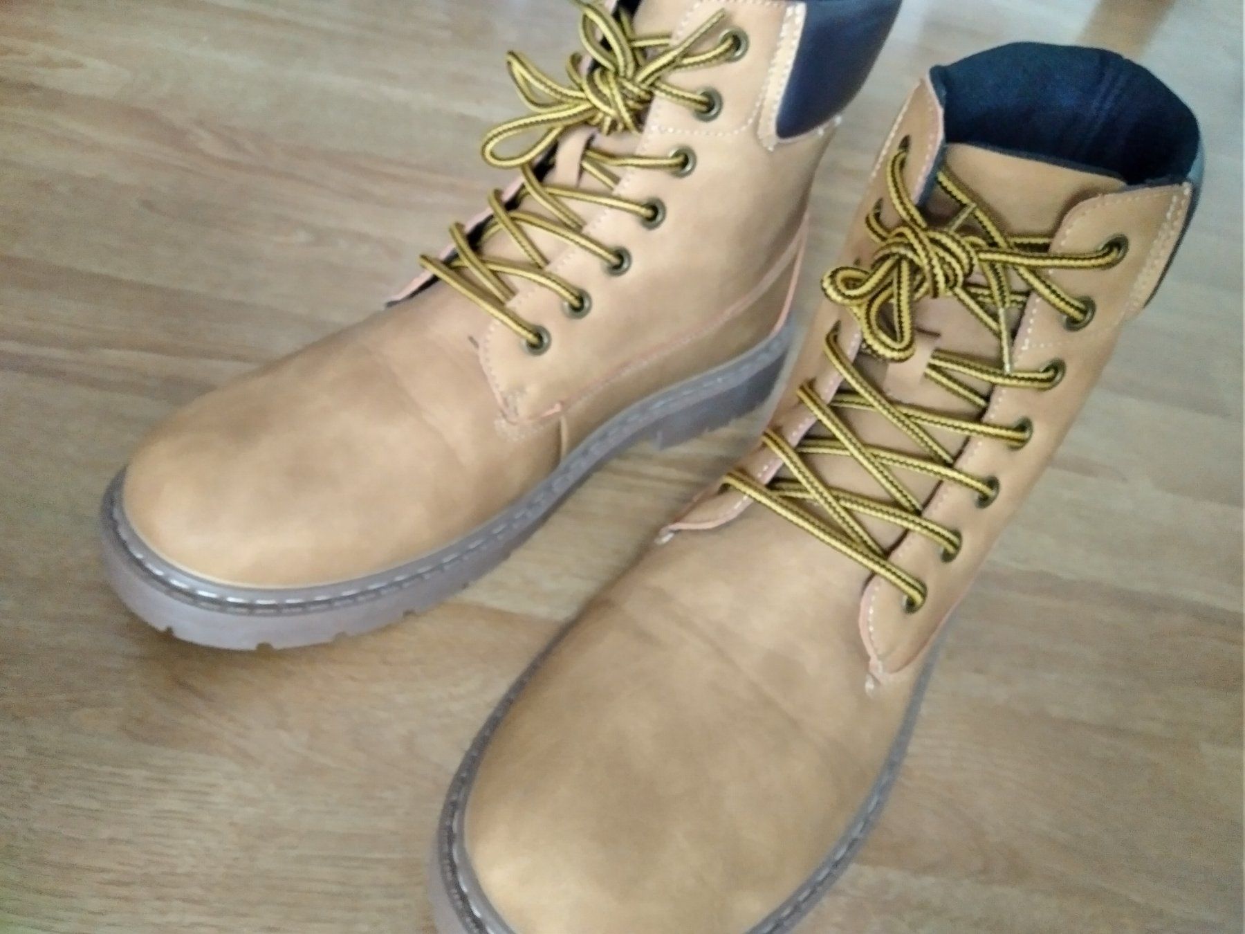 Jack & Jones Scarpe da uomo: Schnürstiefelette - honey – Nuovo (secondo la descrizione) da Zug venduto da guggi717 6