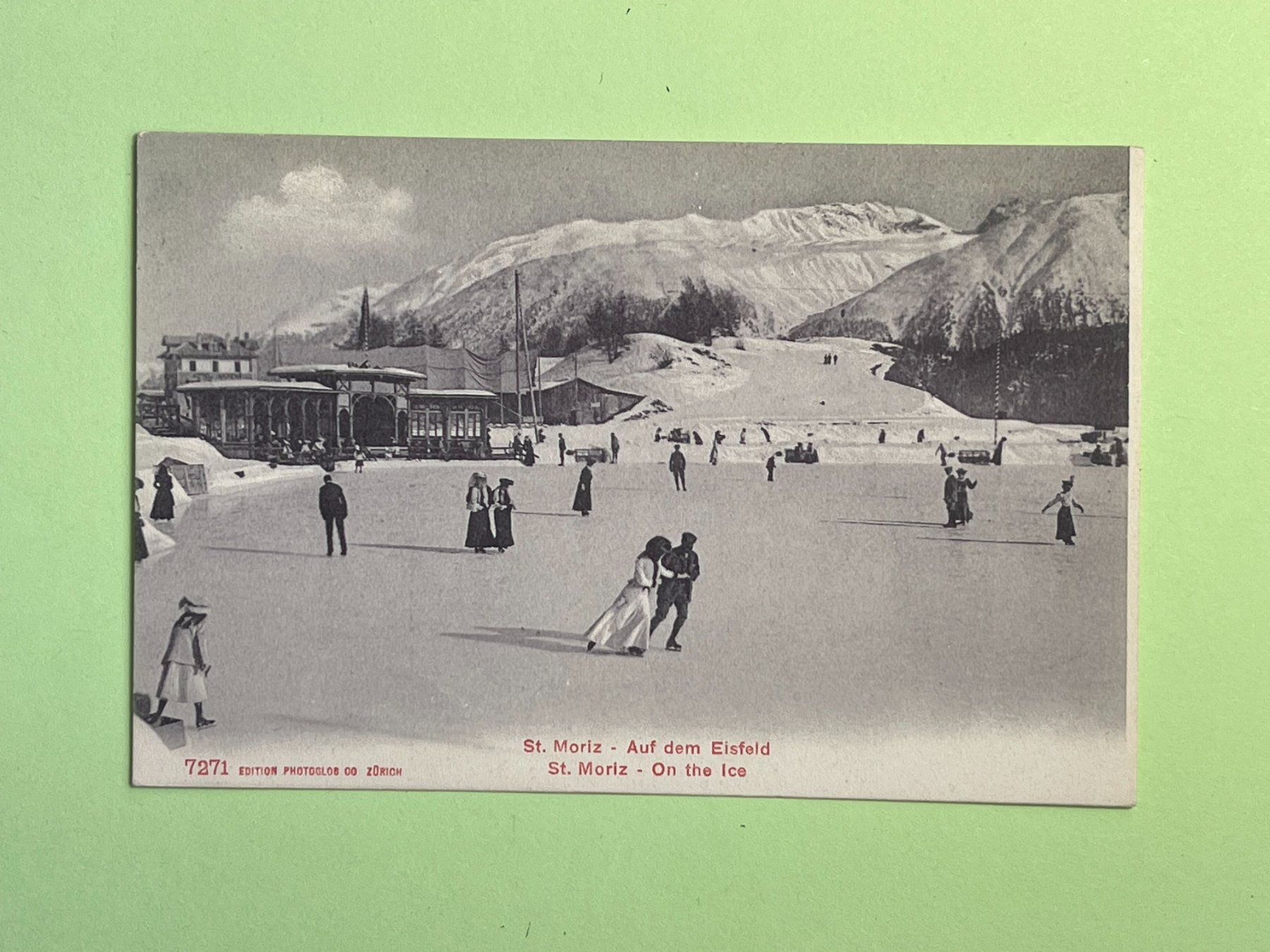 Ansichtskarten: St. Moritz - Auf dem Eisfeld – Gebraucht aus Steg VS von danwer74