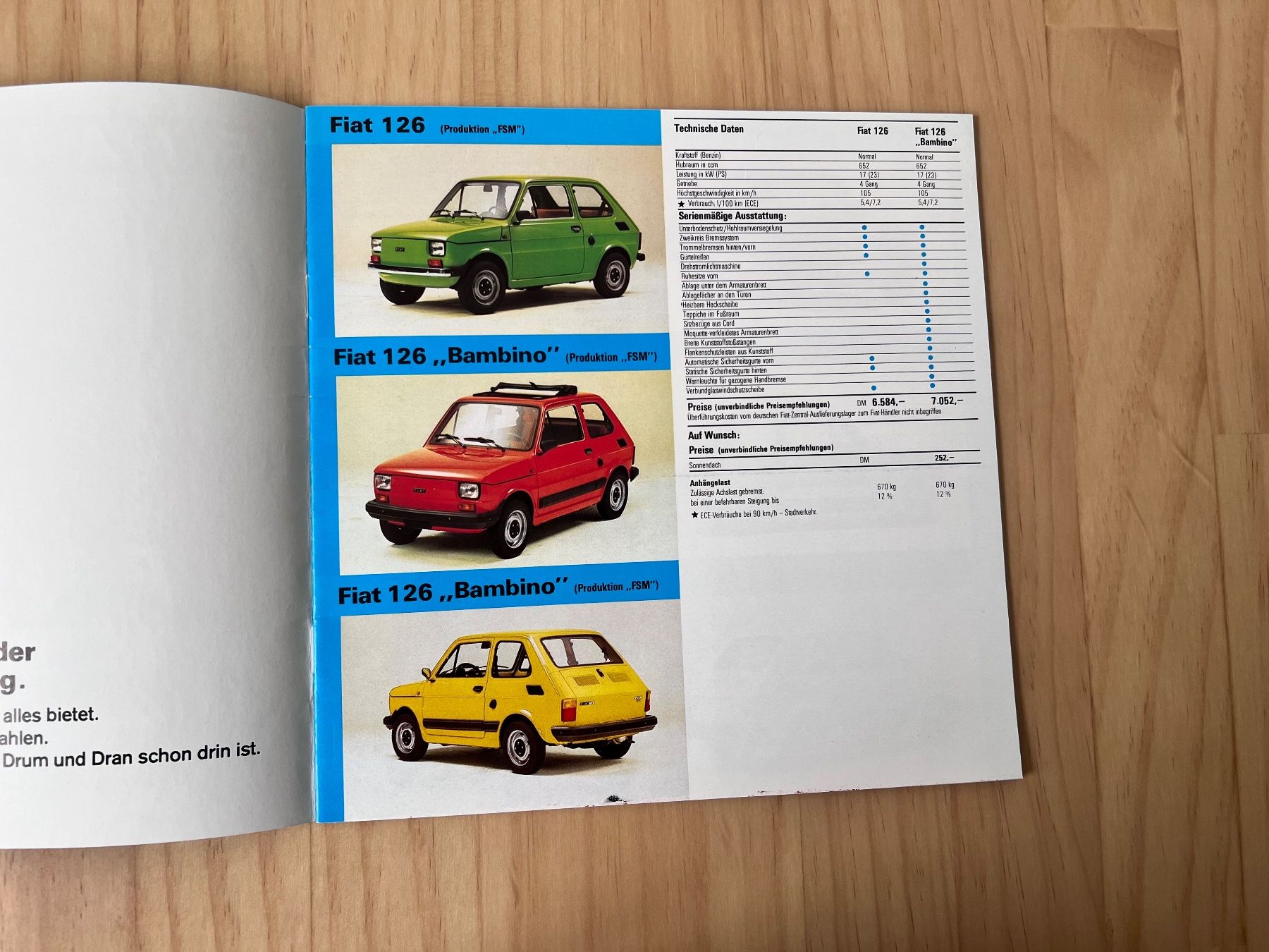 Fiat Dokumente: FIAT PKW Programm 1979 Prospekt mit Preisen – Gebraucht aus Münchenbuchsee von Volver64 1