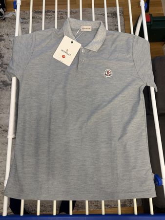 Moncler Polohemd grau Grösse L mit Etikett Neu!!