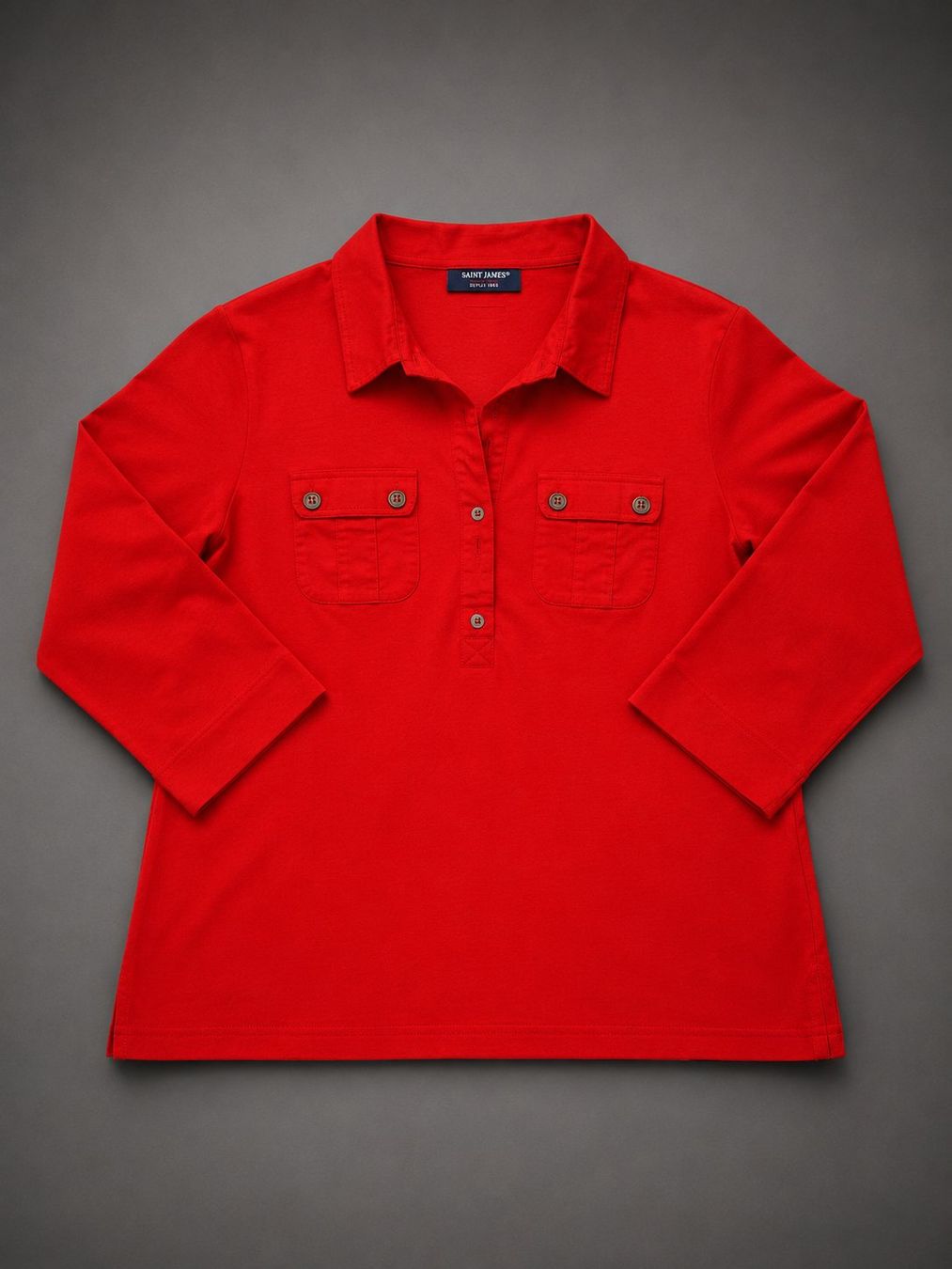 Camicette: Saint James Blouse rouge corail - Taille 48 / L – Nuovo (secondo la descrizione) da Le Locle venduto da QUALI-PRIX