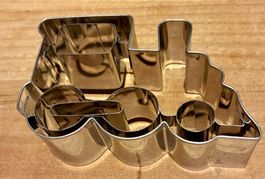 Guetzliform Zug aus Metall - ideal für die Adventszeit!