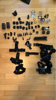 4 GoPros mit viel Zubehör gebraucht