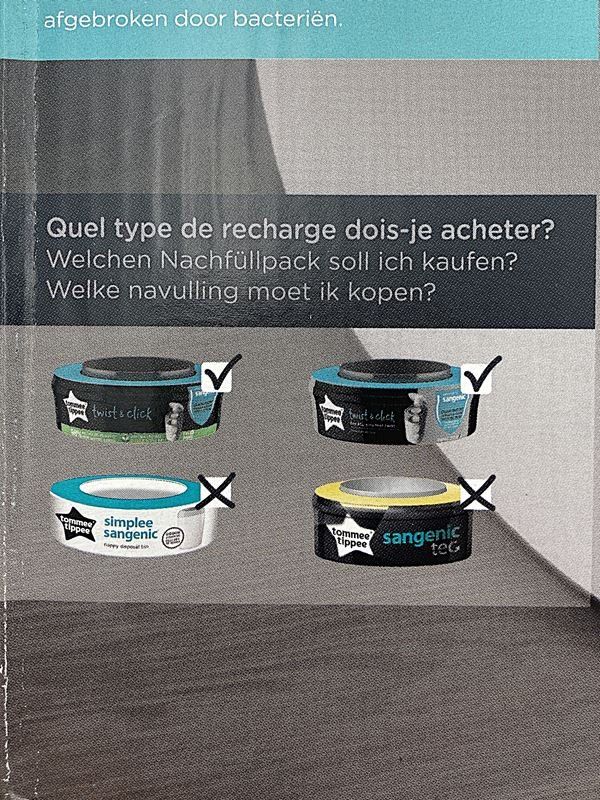 Tommee Tippee Poubelles: TOMMEE TIPPEE | TWIST&CLICK | Windeleimer – Neuf avec emballage d'origine à Wittenbach par Restwert_St-Gallen 5