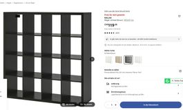 Regal KALLAX schwarz 147x147 cm guter Zustand