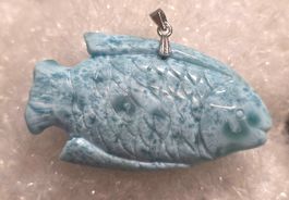 Larimar Fisch an Metallöse