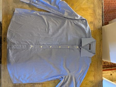 Chemise à carreaux bleus et blancs homme CAMICISSIMA