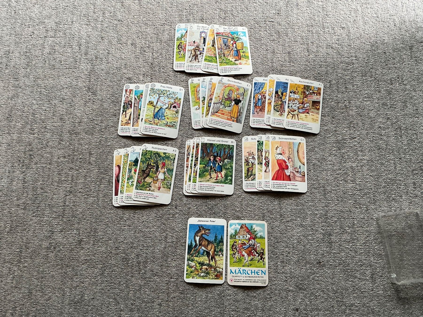 Giochi: antikes Märchen Quartett u. Schwarzer Peter, – Usato da Jona venduto da Jancy60 1