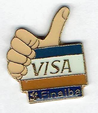 Plaketten & Abzeichen: VISA und Finalba – Gebraucht aus Hinterkappelen von Schampus