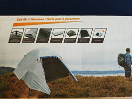 Zelt für 4 Personen, Neu, Originalverpackt
