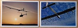 2 Cartes postale photo privée de Solarimpulse